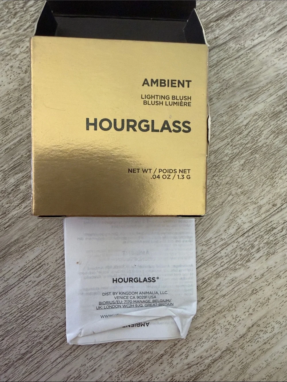 Hourglass Marble Swirl Blush in Rose and Gold
